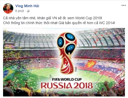 Bản quyền World Cup 2018 thuộc về K+?